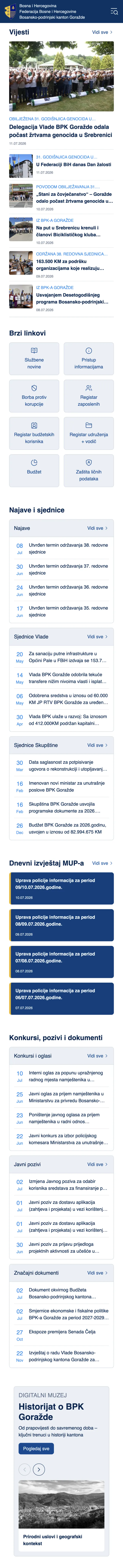 Vlada BPK — mobile