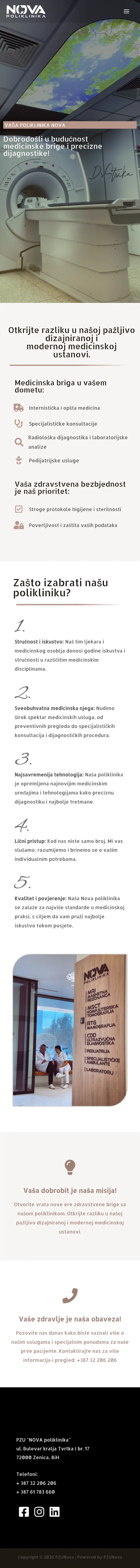 Poliklinika Nova — mobile